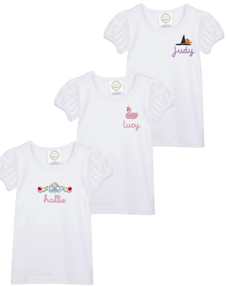Girls Puff Sleve T-Shirt Club Monthly Subscription