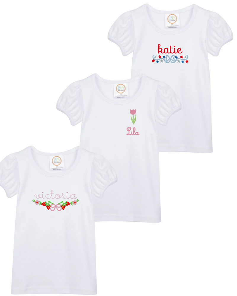 Girls Puff Sleve T-Shirt Club Monthly Subscription