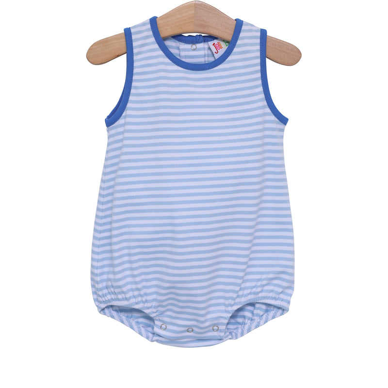 Avery Bubble- Light Blue Stripe and Blue