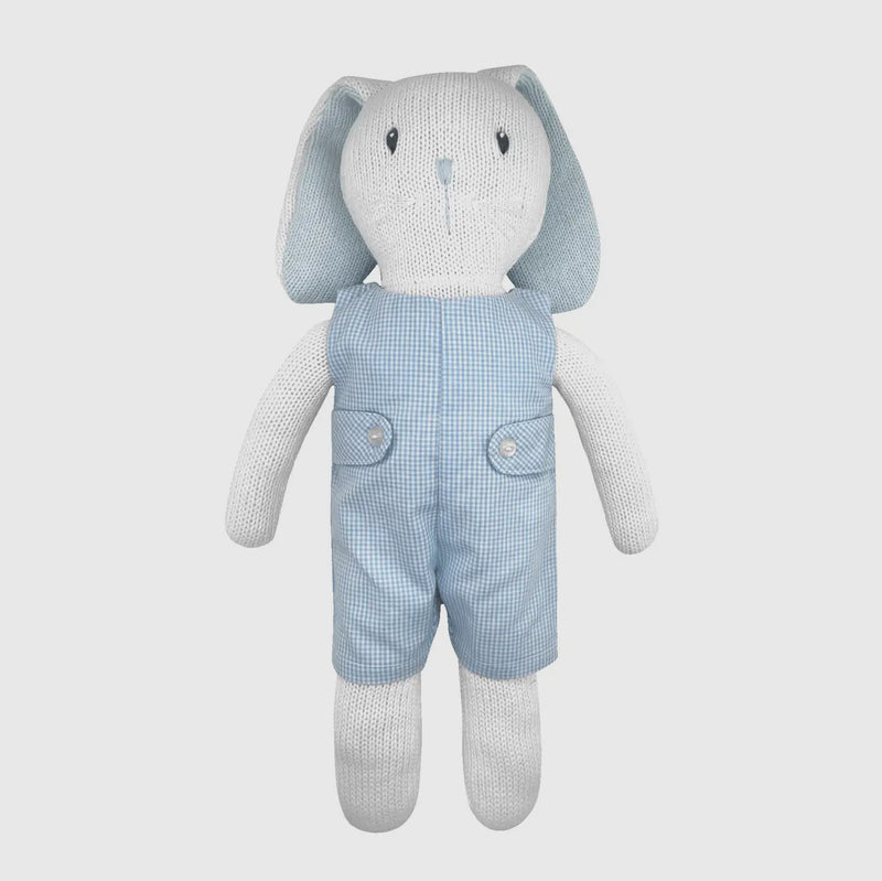 Knit Bunny Doll with Monogrammed Outfit