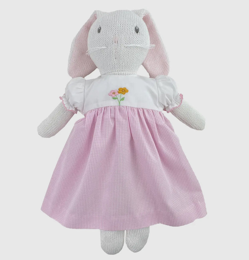 Knit Bunny Doll with Monogrammed Outfit