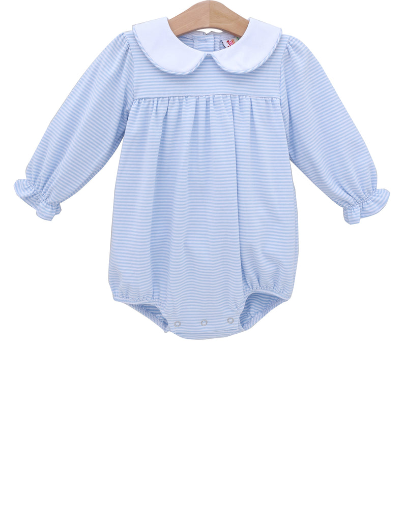 Lottie Bubble - Light Blue Stripe- 9 Months