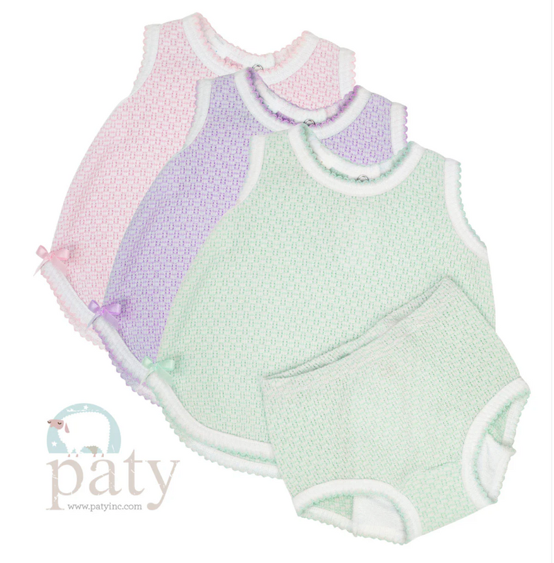 Paty Inc 2 Piece Set -Sleeveless Top w/ Diaper Cover