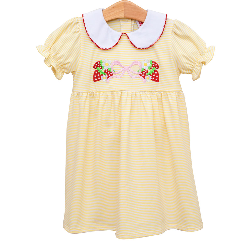 Strawberry And Bow Charlotte Dress