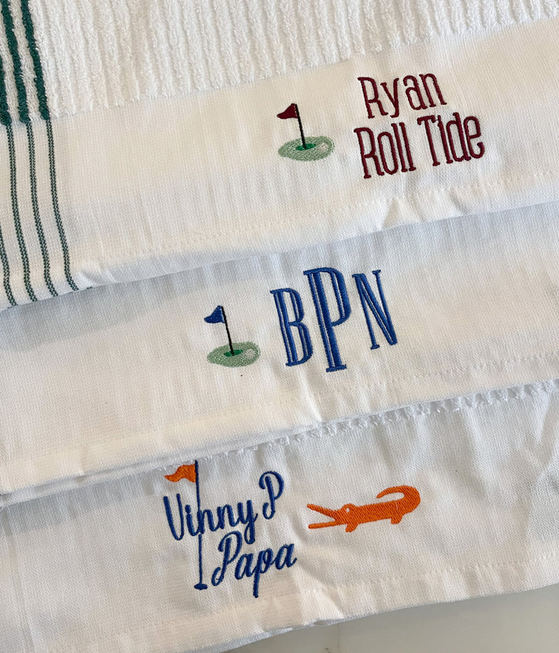 Striped Golf Towel