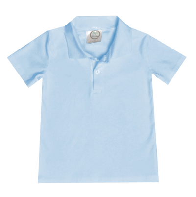 Boy's Short Sleeve Polo Collared Shirt